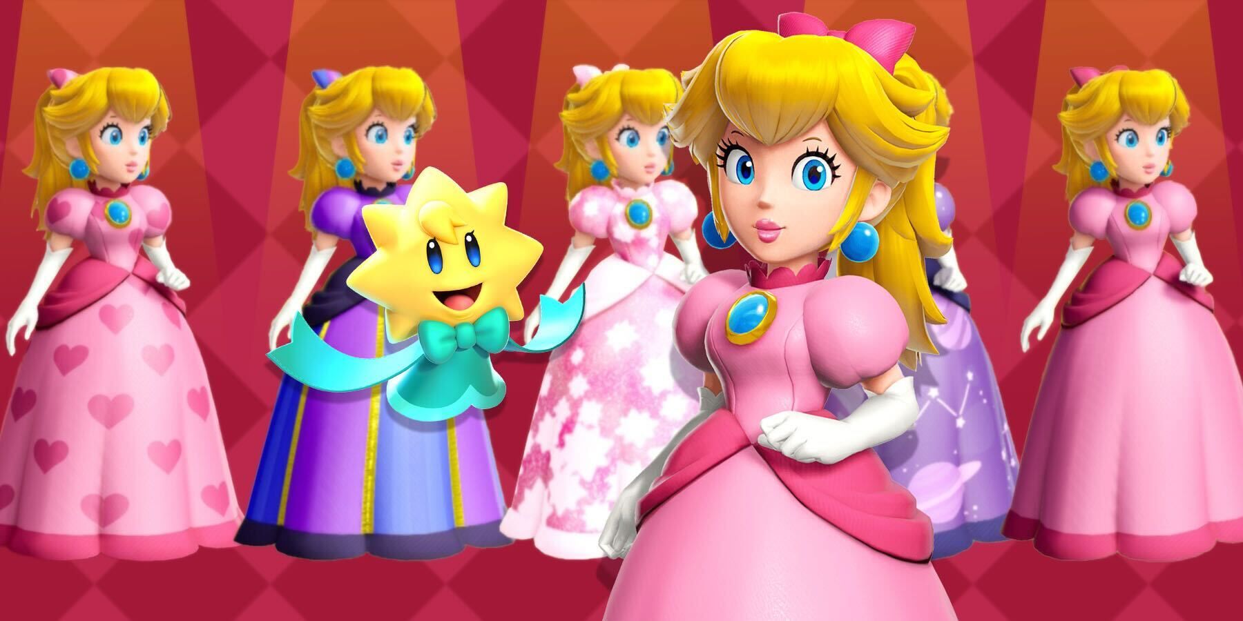 peach and stella different cosmetic outfits
