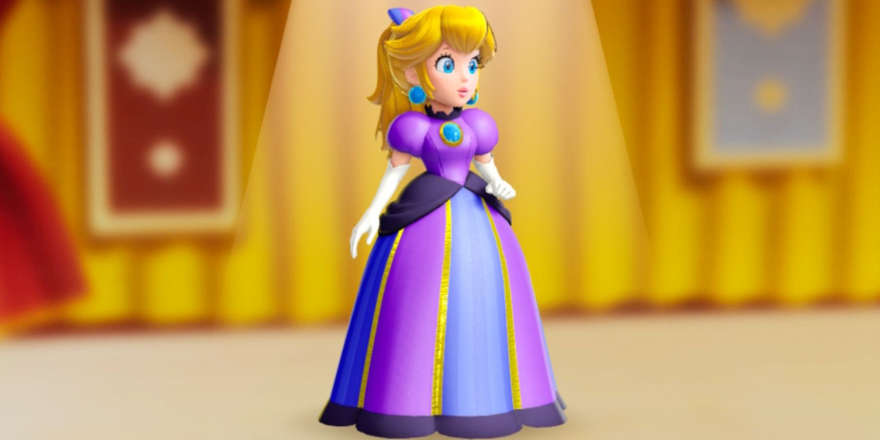 open lace back dress Princess Peach Showtime! Kungfu Costume Set main image 1