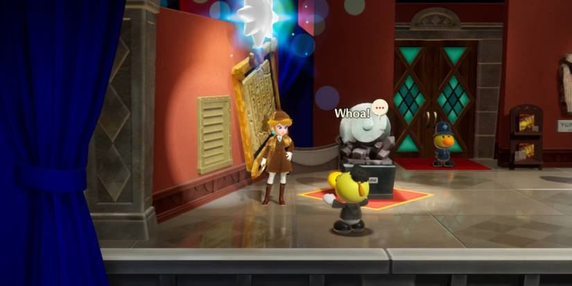 Princess Peach Showtime The Case of the Missing Mural Sparkle Gem finding the sixth sparkle gem