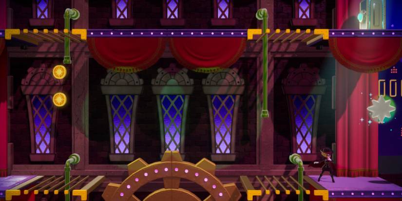 dashing thief peach grab sparkle gem 4 near green pipes