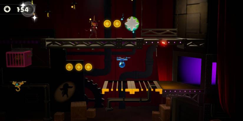 grabbing Sparkle Gem 6 as Dashing Thief Peach