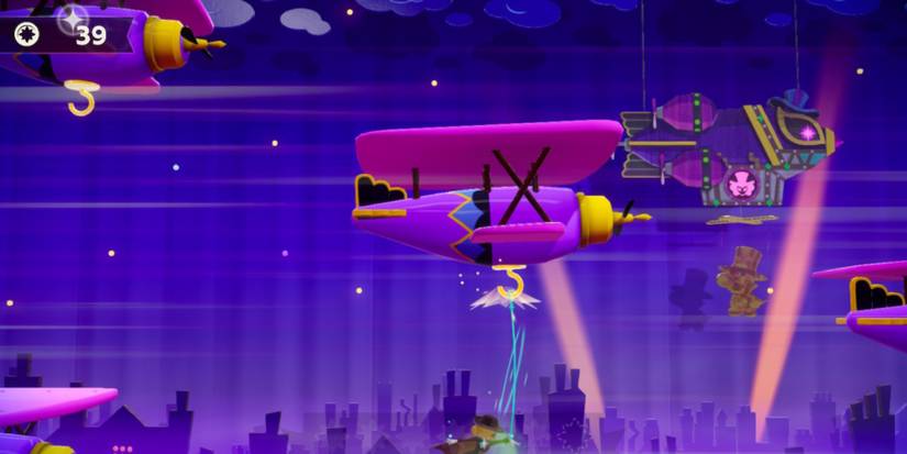 plane chase scene dashing thief peach