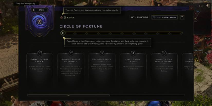 Last Epoch the Circles of Fortune faction