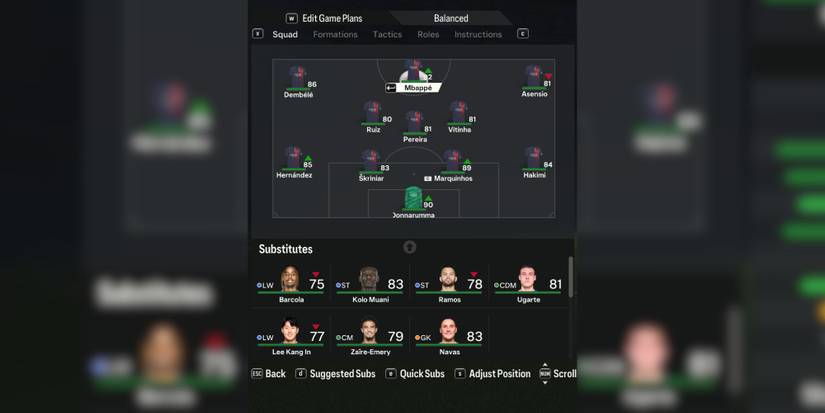 EA Sports FC 24: Best Starting 11 for PSG