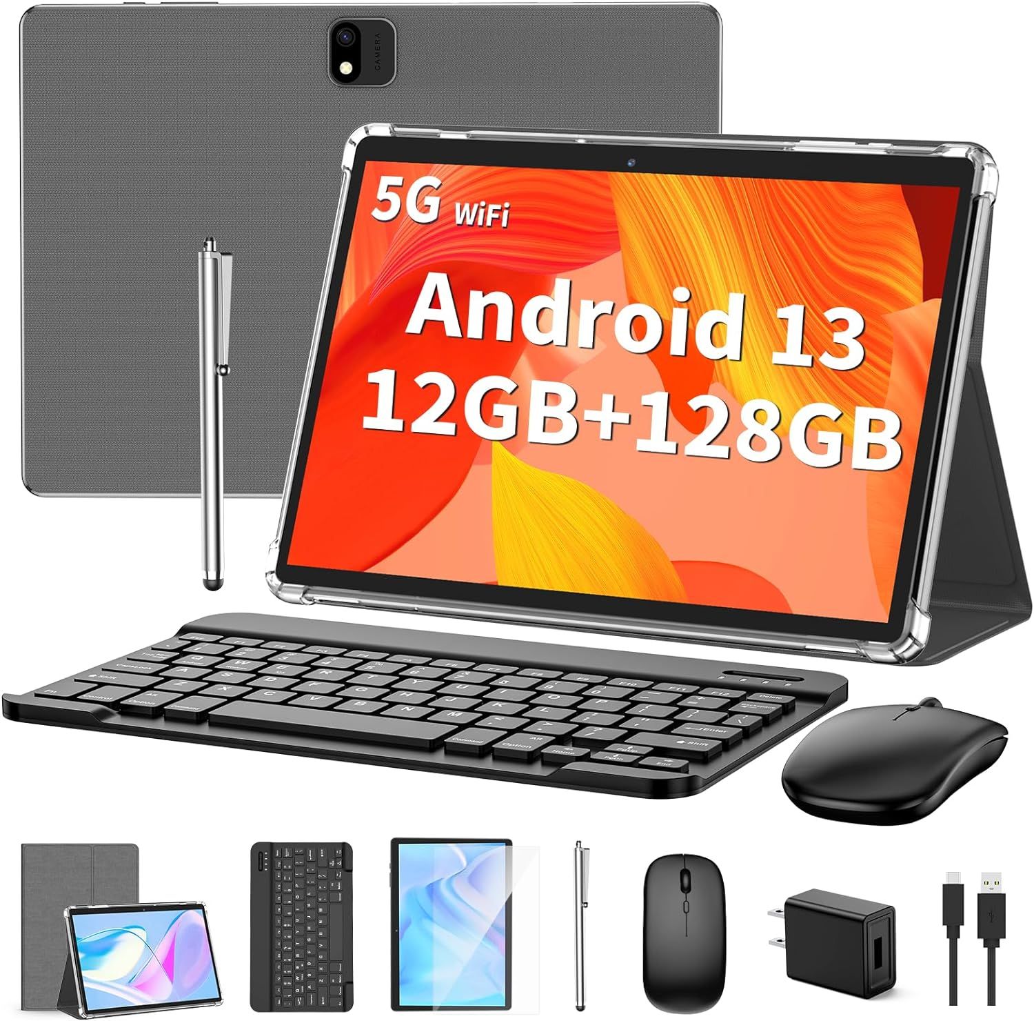 QDDQ Android 13 Tablet with Keyboard