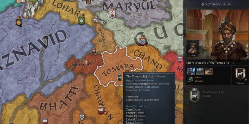 Raja Anangpal II of the Tomara Raj