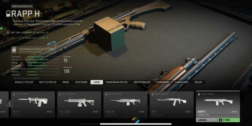 RAPP H MG LMG Call Of Duty Warzone Mobile