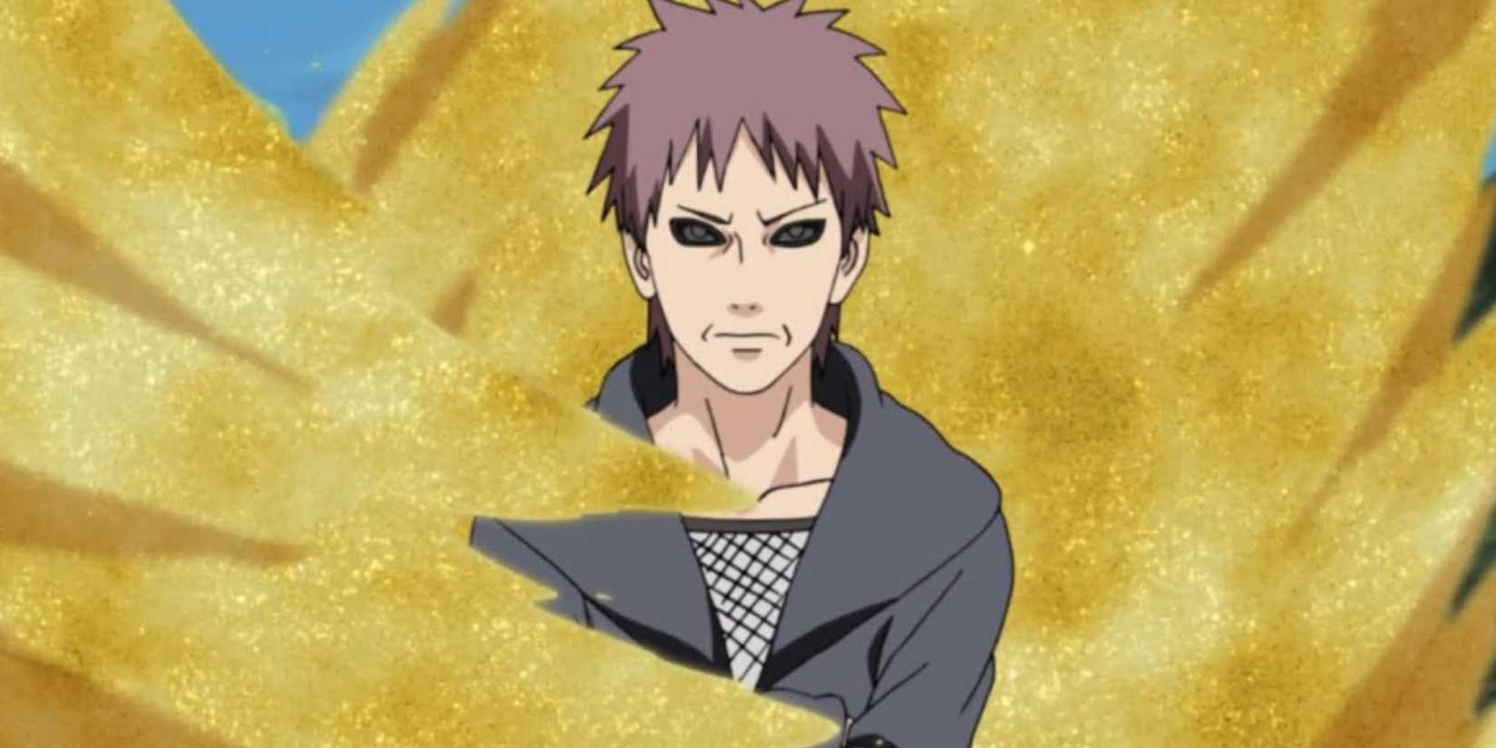 Rasa, the Fourth Kazekage uses Gold Dust against Gaara during the Fourth Great Ninja War in Naruto: Shippuden
