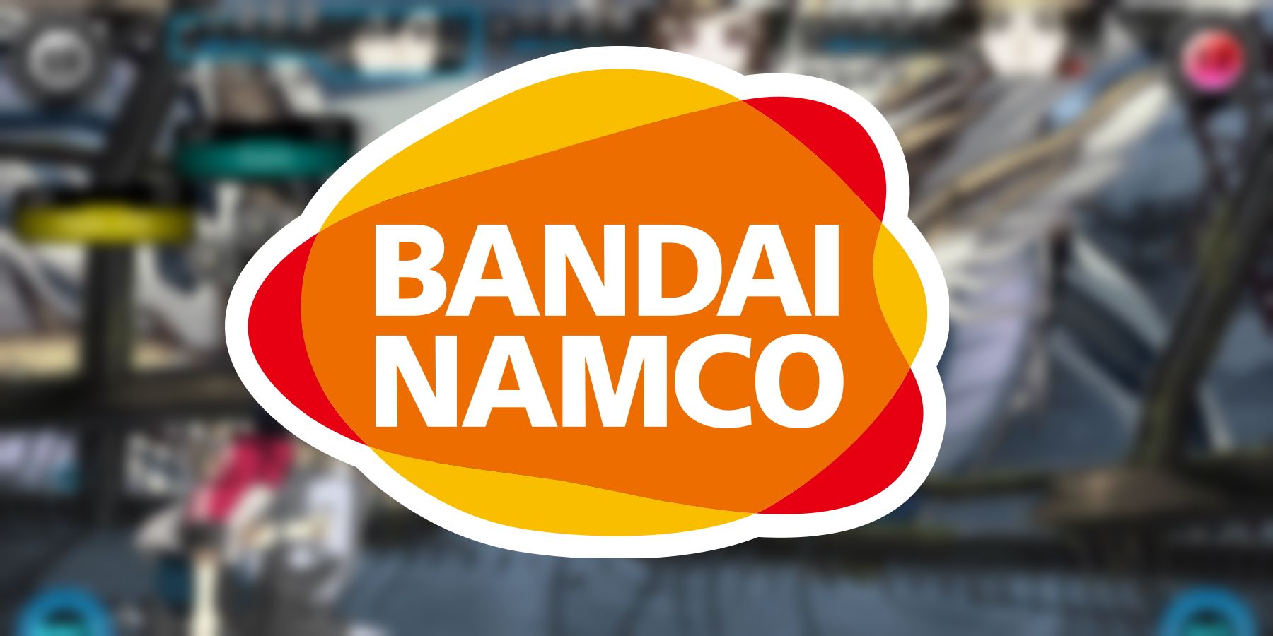 A blurred screenshot of Bandai Namco RPG Ray Gigant overlayed with the Bandai Namco logo.