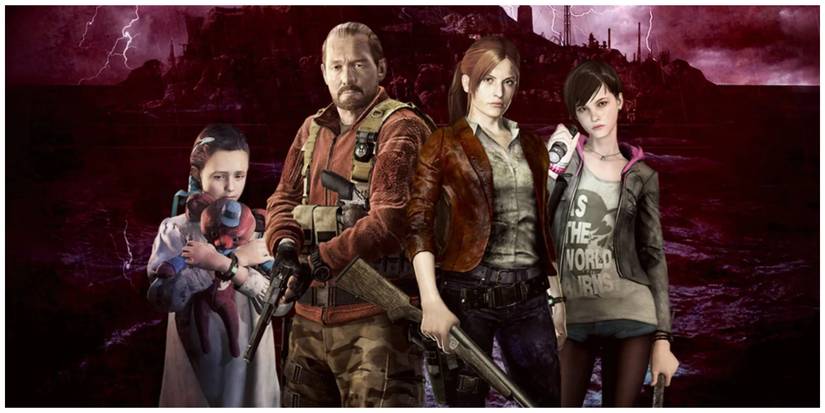 RE Revelations 2 main cast looking at camera