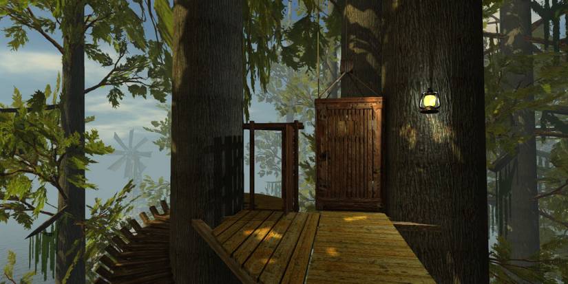 A door in the woods in realmyst
