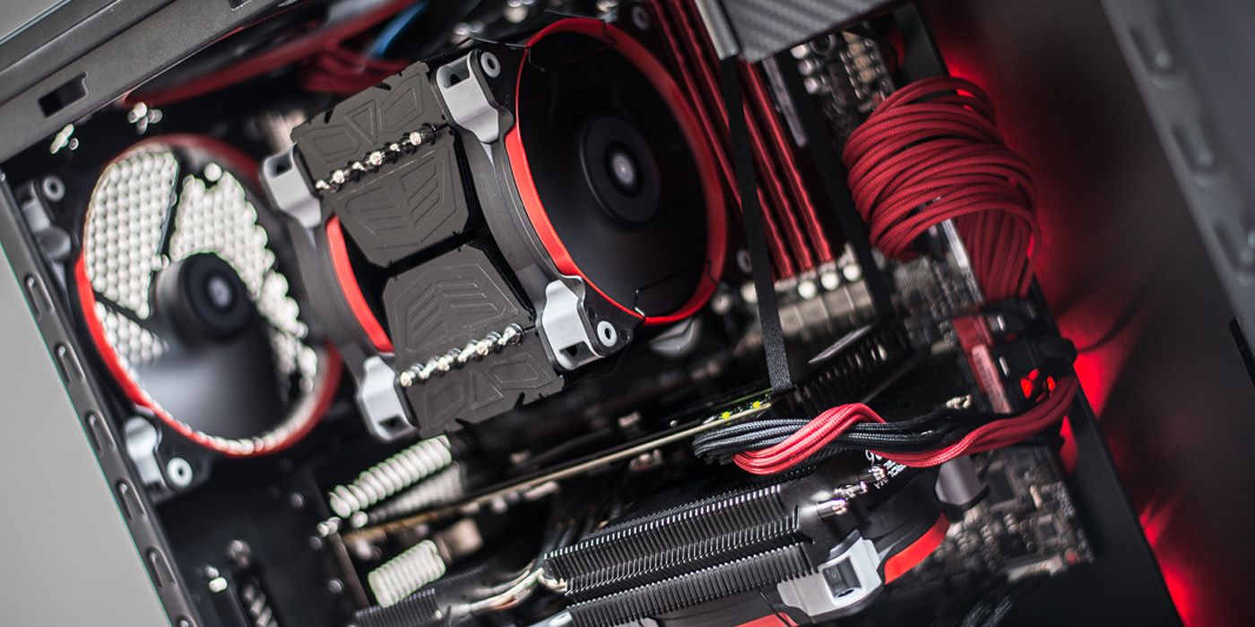 Red and Black Air Cooled PC