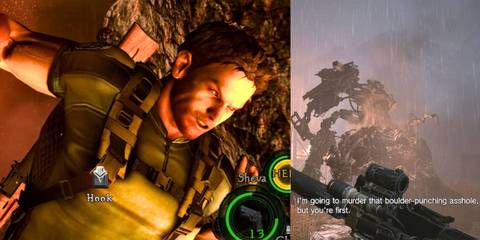 Resident Evil Boulder Punching Chris Redfield