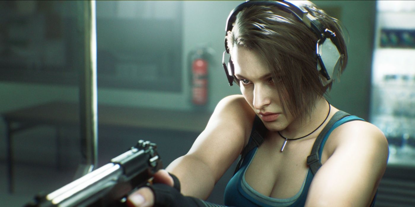 Resident Evil Jill holding a gun