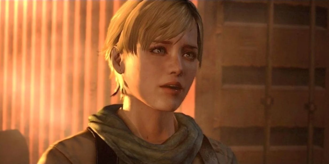 Resident Evil Sherry Birkin looking worried