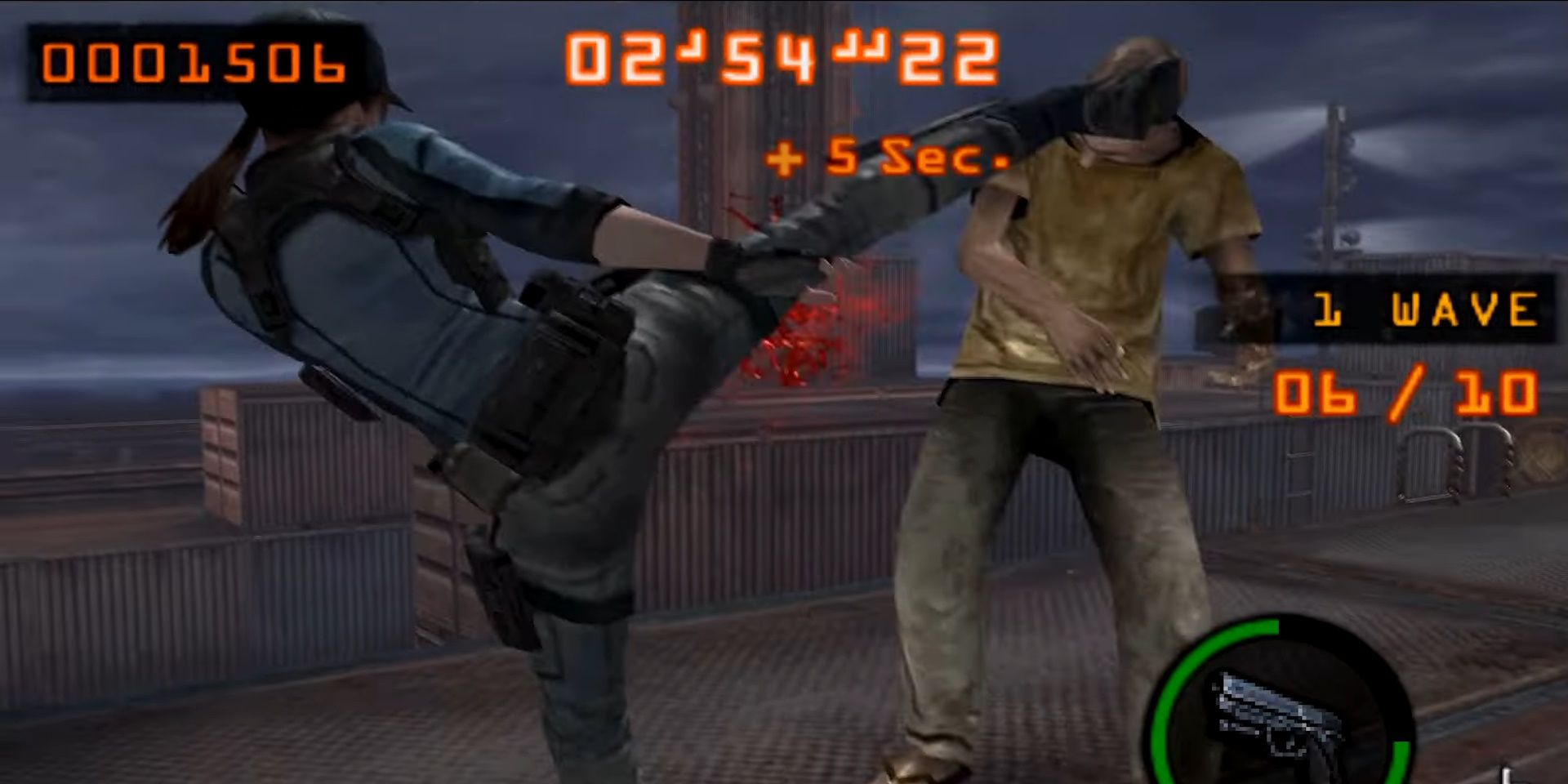 Melee combat in Resident Evil The Mercenaries 3D