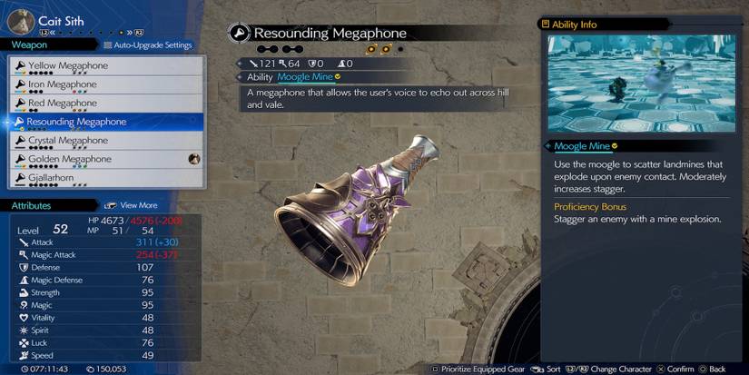 Resounding Megaphone weapon in Final Fantasy 7 Rebirth