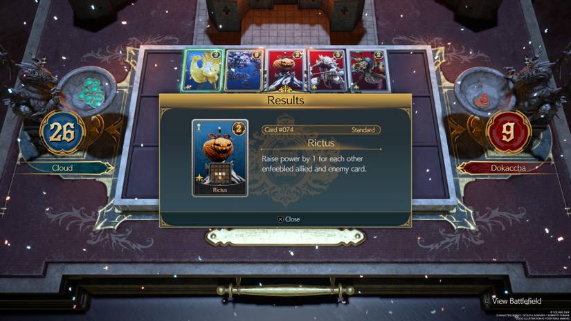 Rictus Reward for defeating Dokaccha Final Fantasy 7 Rebirth