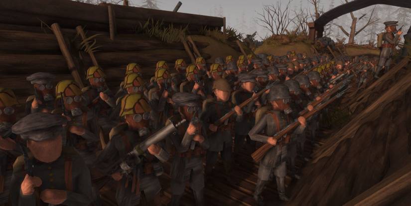 Standing next to other players in Rising Front