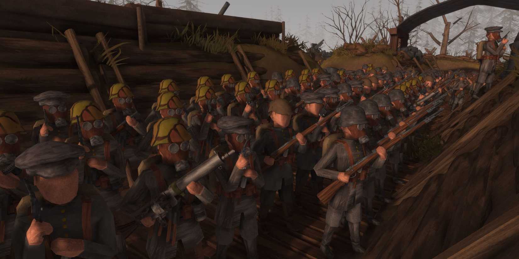 Standing next to other players in Rising Front