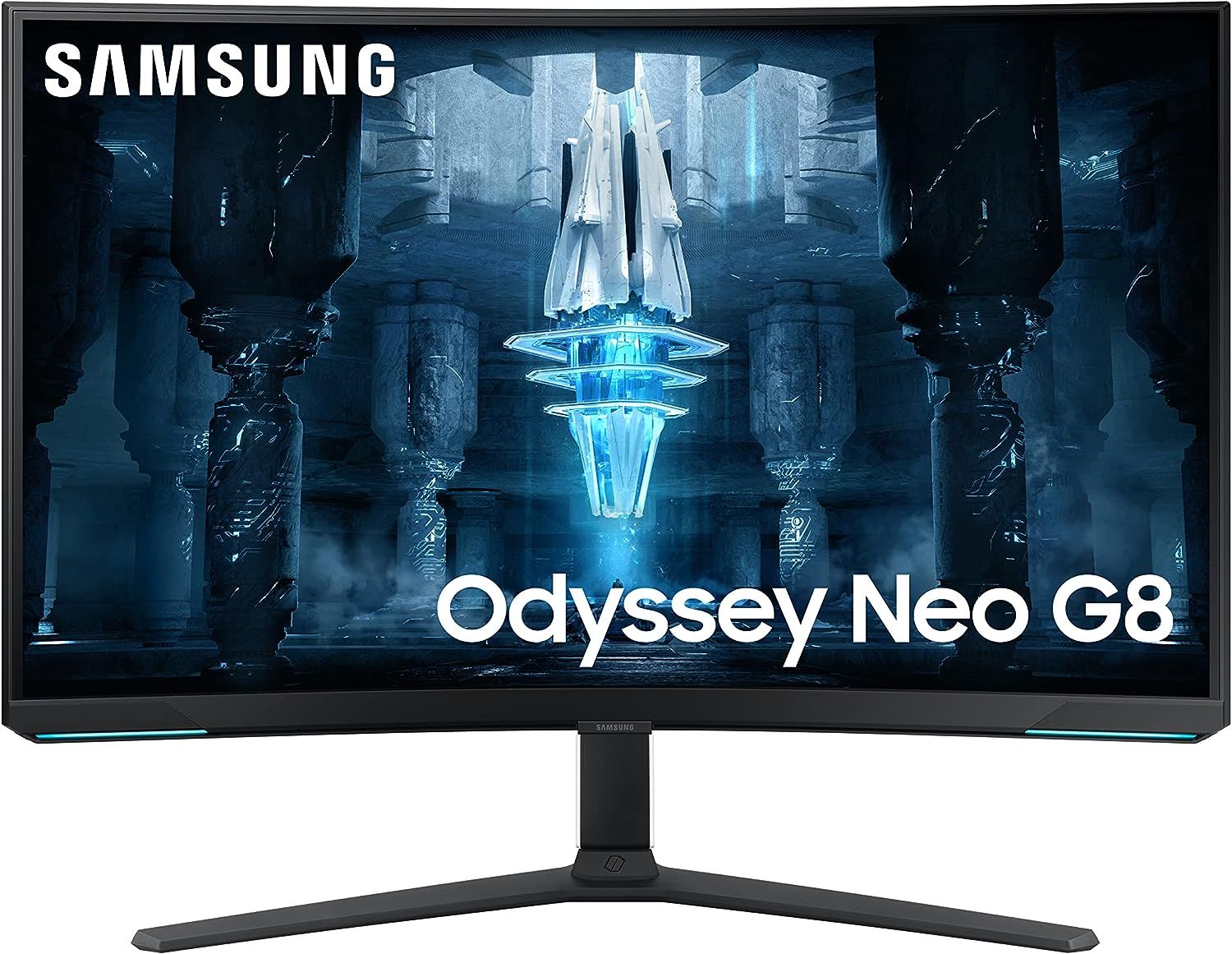 SAMSUNG 32-inch Odyssey Neo G8 4K UHD 240Hz 1ms G-Sync 1000R Curved Gaming Monitor