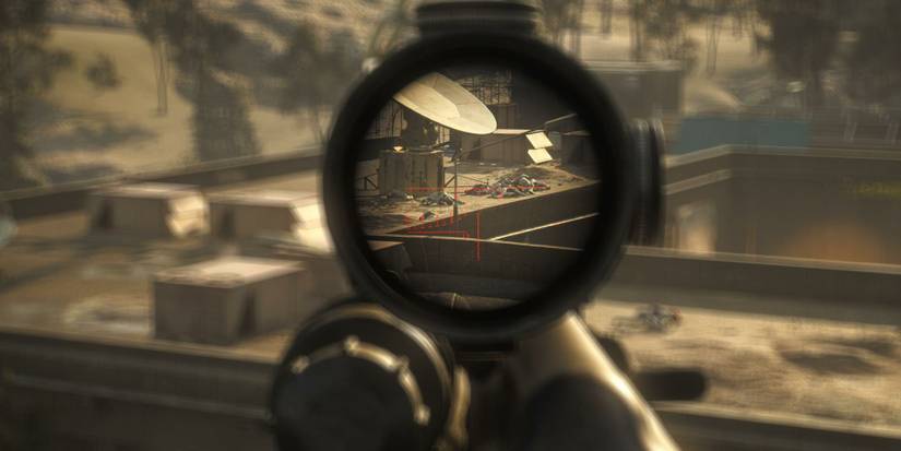 aiming a gun in SCP: 5K