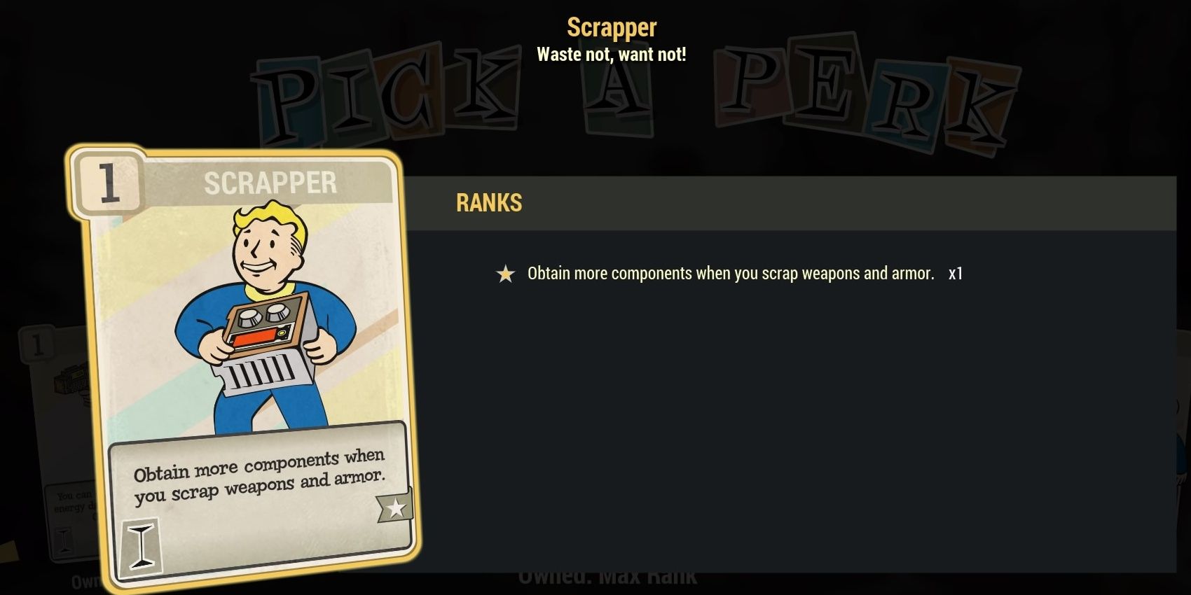 Scrapper Perk