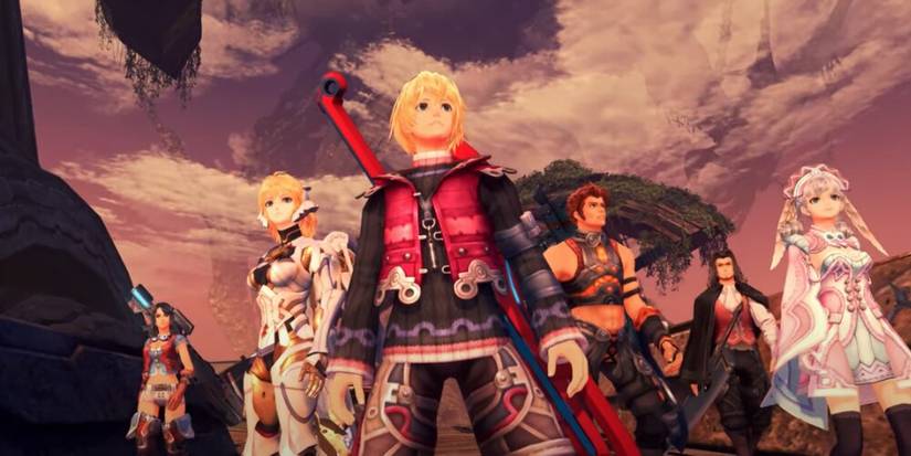 Shulk and other party members 