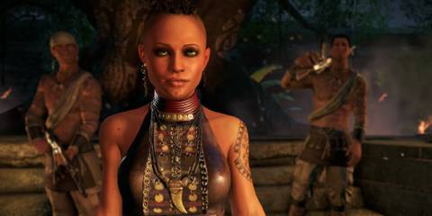Far Cry 3 Citra with two armed soldier behind her 