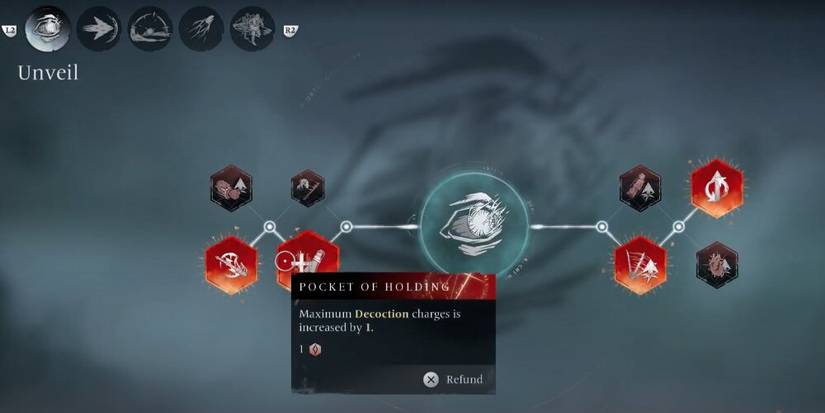 Pocket of holding skill 