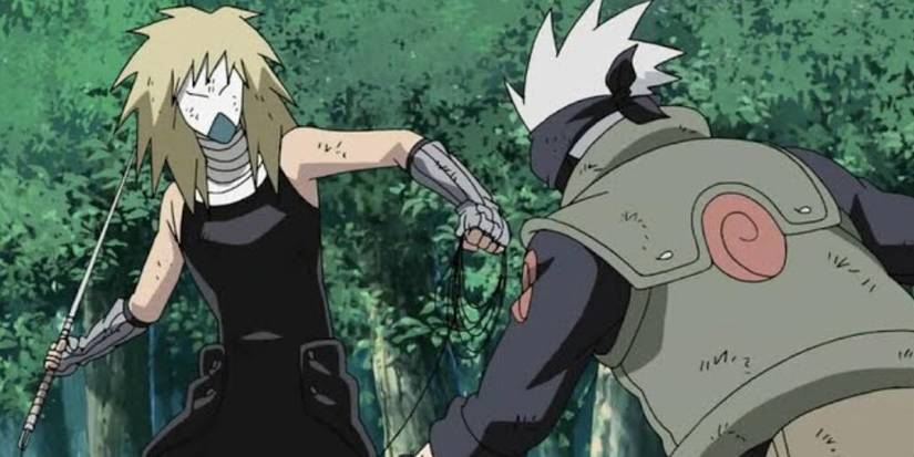 Kushimaru fighting Kakashi 