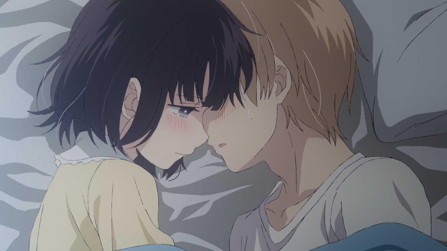 Scum's Wish anime visual featuring Hanabi Yasuraoka and Mugi Awaya