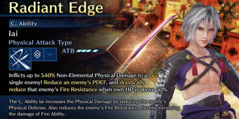 Sephiroth and Radiant Edge in Final Fantasy 7 Ever Crisis