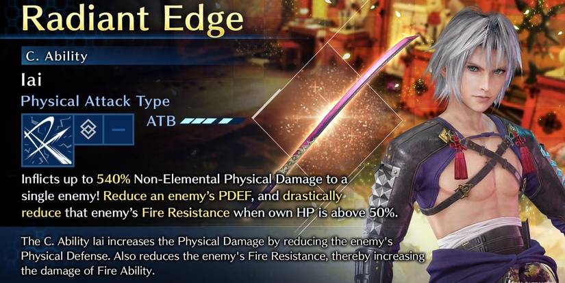 Sephiroth and Radiant Edge in Final Fantasy 7 Ever Crisis