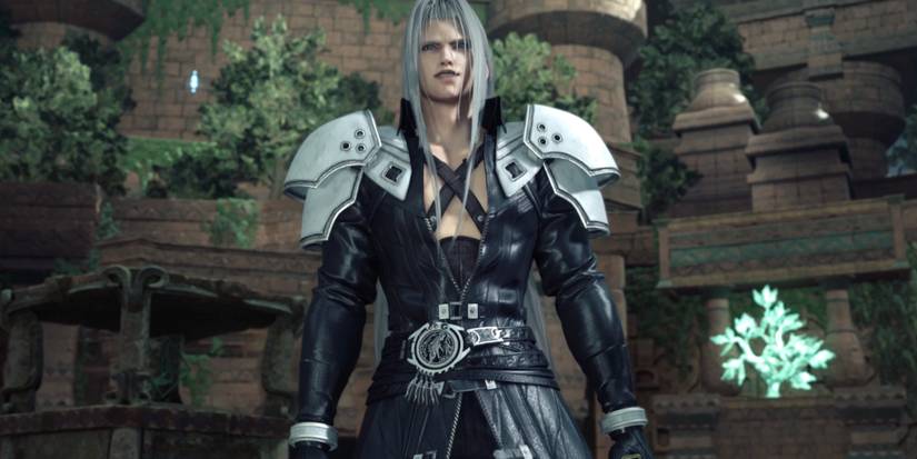 Sephiroth at the temple of the ancients in Final Fantasy 7 Rebirth