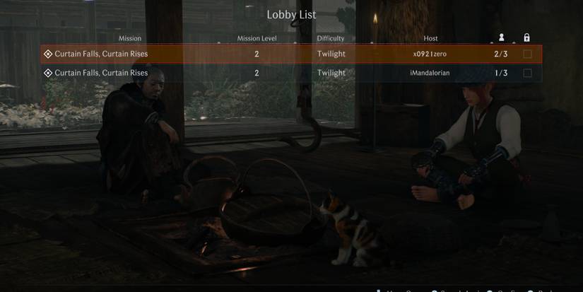 Setting up a match in Rise of the Ronin