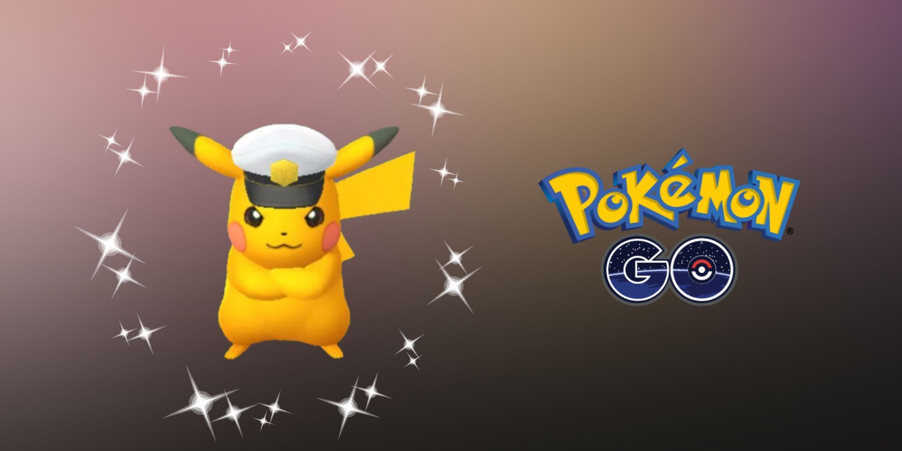 Shiny Captain's Cap Pikachu Pokemon GO