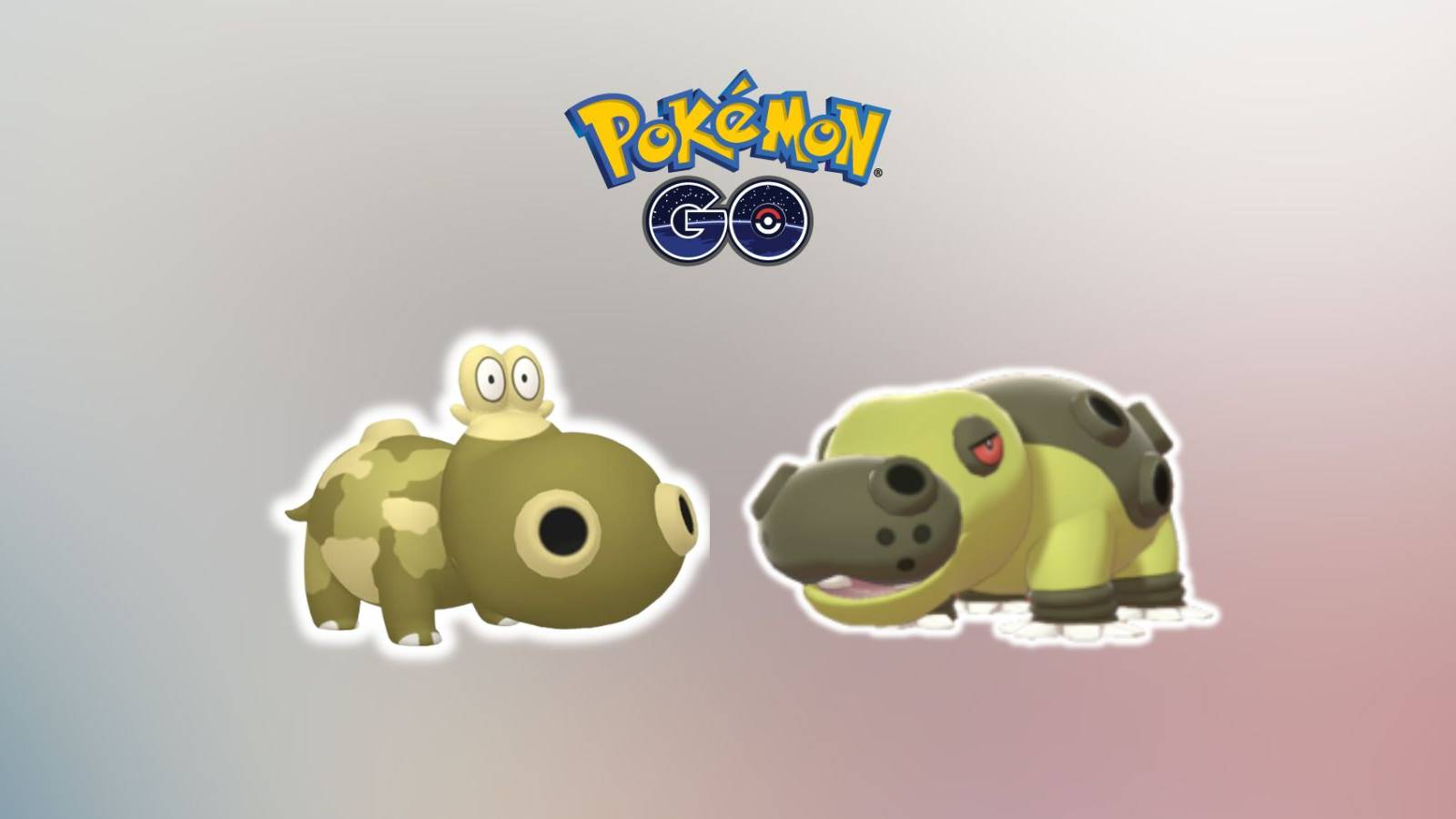 Shiny Hippopotas and Shiny Hippowdon in Pokemon GO