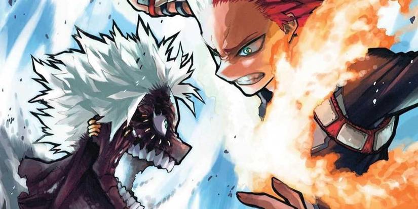 Shoto confronts Dabi in the cover of Volume 36.