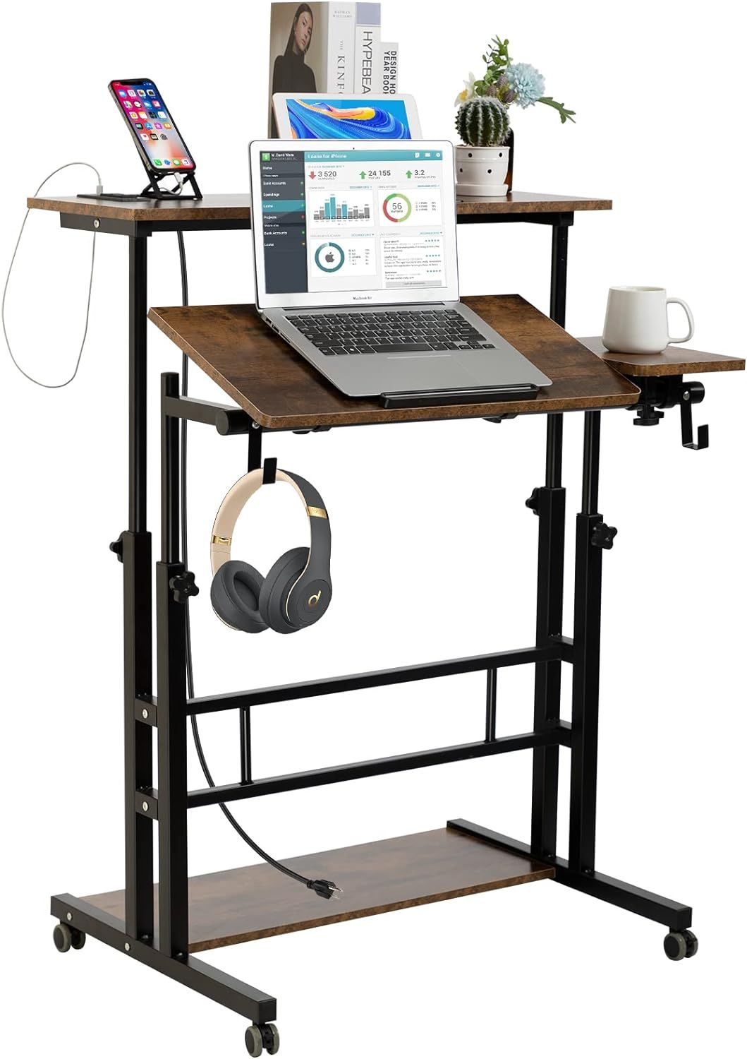 SIDUCAL Mobile Stand Up Desk