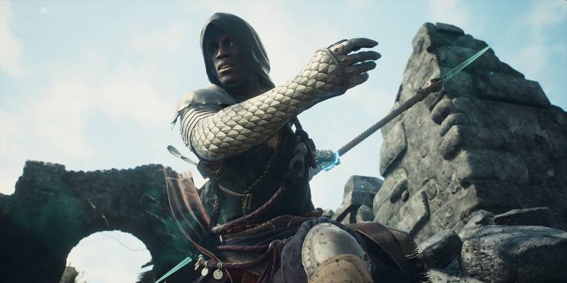 Sigurd Mystic Spearhand preparing his spear in Dragon's Dogma 2