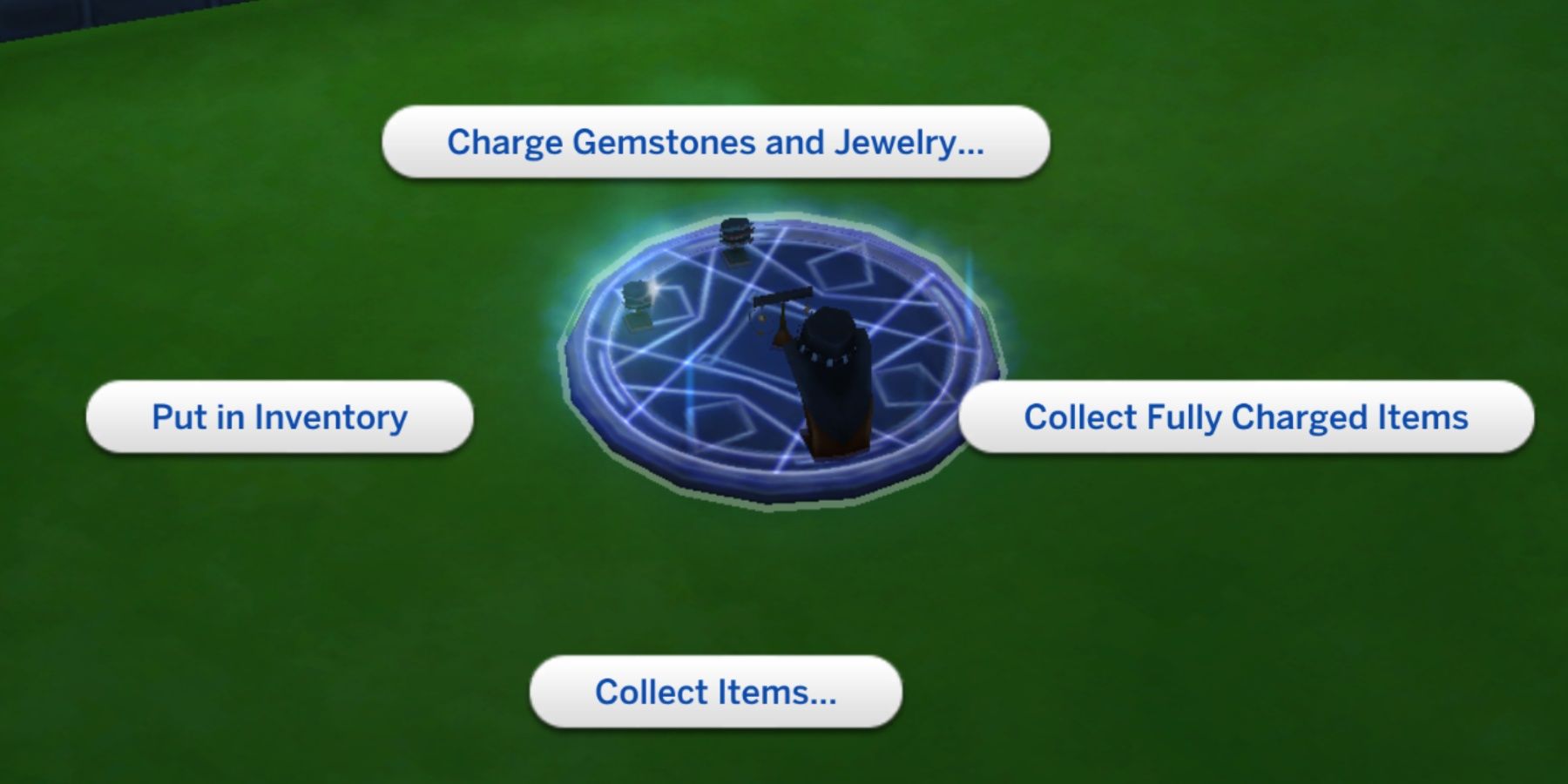 fully charged items on the crystal grid