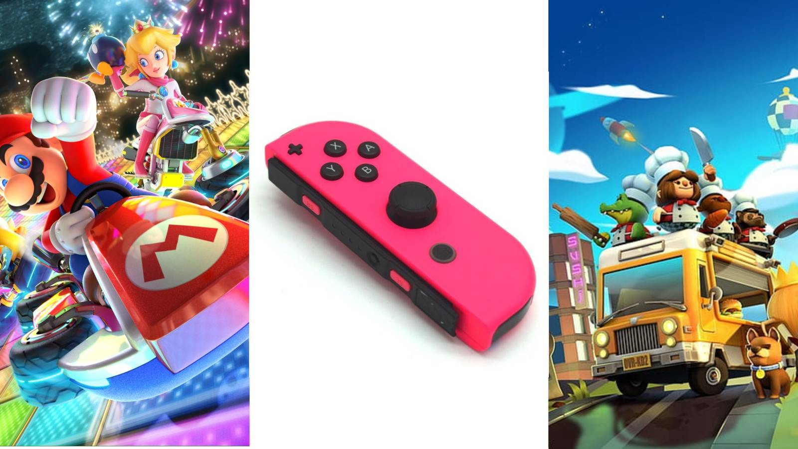 A banner for Switch multiplayer games that can be played with a single Joy-Con.