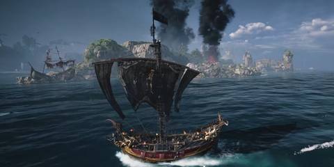 skull and bones sailing barge ship