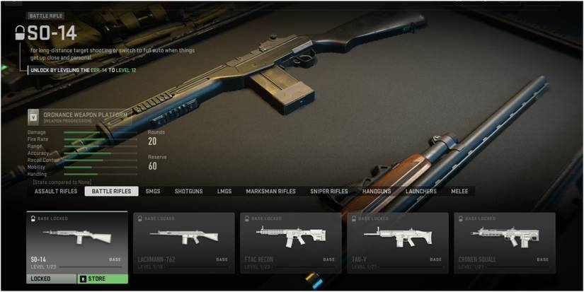 SO-14 Battle Rifle Call Of Duty Warzone Mobile