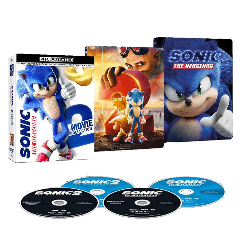 Sonic The Hedgehog 2-Movie Collection Limited Edition Steelbook