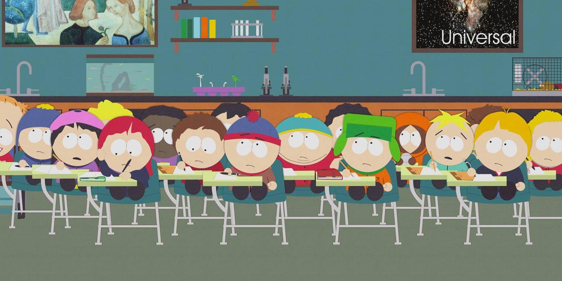 south park students in class