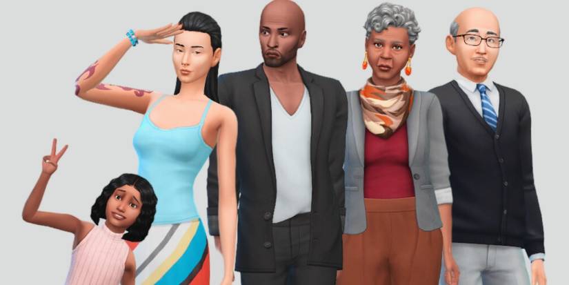 Spencer-Kim-Lewis family in The Sims 4