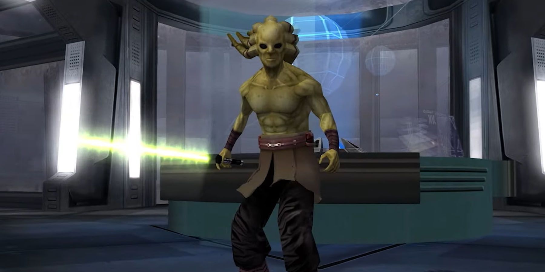 A screenshot of Kit Fisto from the Star Wars Battlefront Classic Collection.