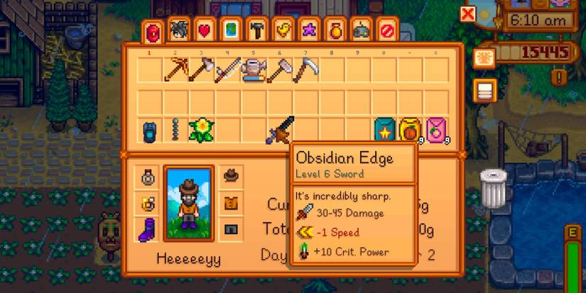 Stardew Valley Obsidian Edge